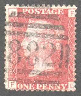 Great Britain Scott 33 Used Plate 134 - FL - Click Image to Close